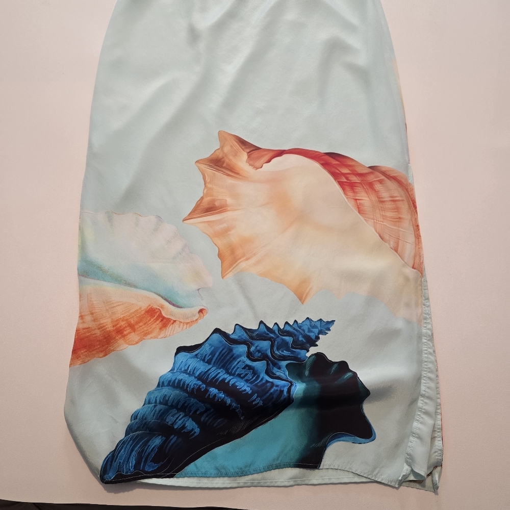 Muma World Murex Mist Vega Silk Dress Size L - Picture 11 of 16